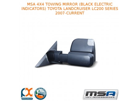 Msa 4x4 Towing Mirror(black Electric Indicators)fits Toyota Lc Lc200 Series 07-c